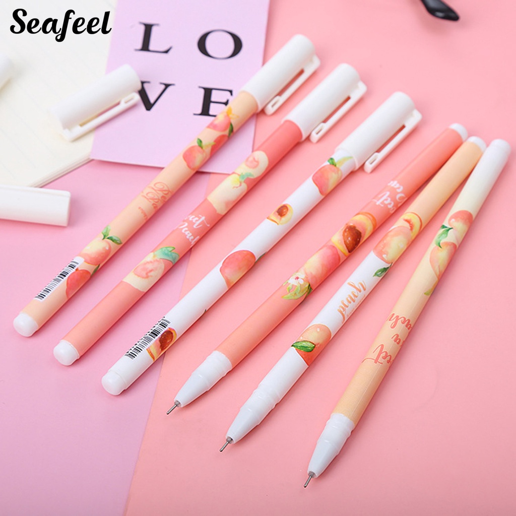 Set 10 Bút Mực Gel Chống Trượt Họa Tiết Hoạt Hình Dễ Thương Dành Cho Các Bé