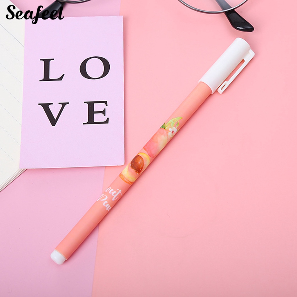 Set 10 Bút Mực Gel Chống Trượt Họa Tiết Hoạt Hình Dễ Thương Dành Cho Các Bé