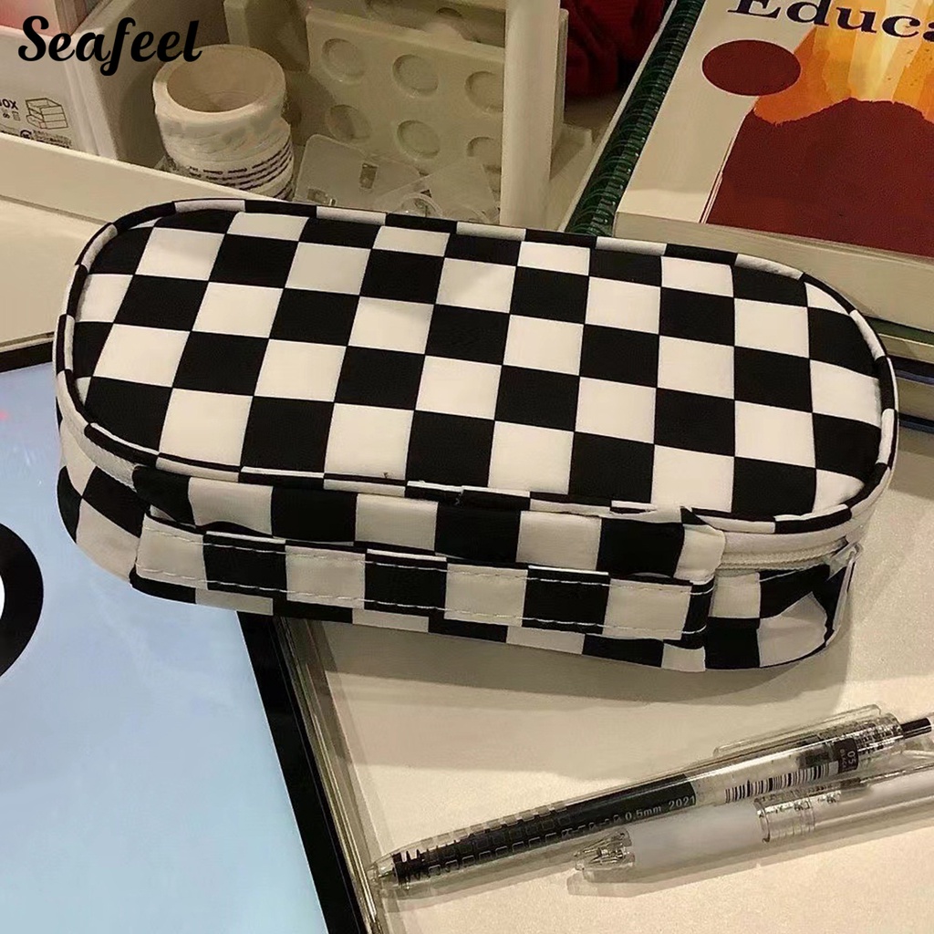 Túi Đựng Bút Cầm Tay Có Dây Kéo Sức Chứa Lớn Dễ Dàng Mang Theo Cho Học Sinh / Văn Phòng