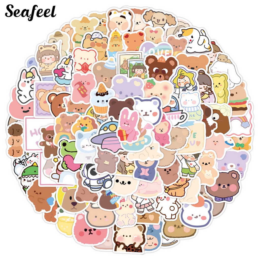 Set 100 Sticker Hoạt Hình Dán Đa Năng