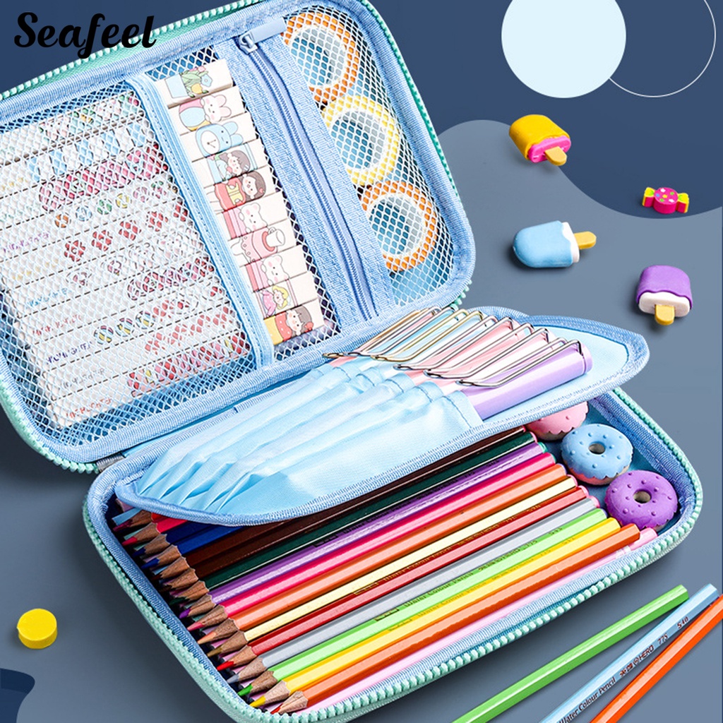 Túi Đựng Bút Chì Sức Chứa Lớn Bền Bỉ Chống Nước In Họa Tiết Hoạt Hình