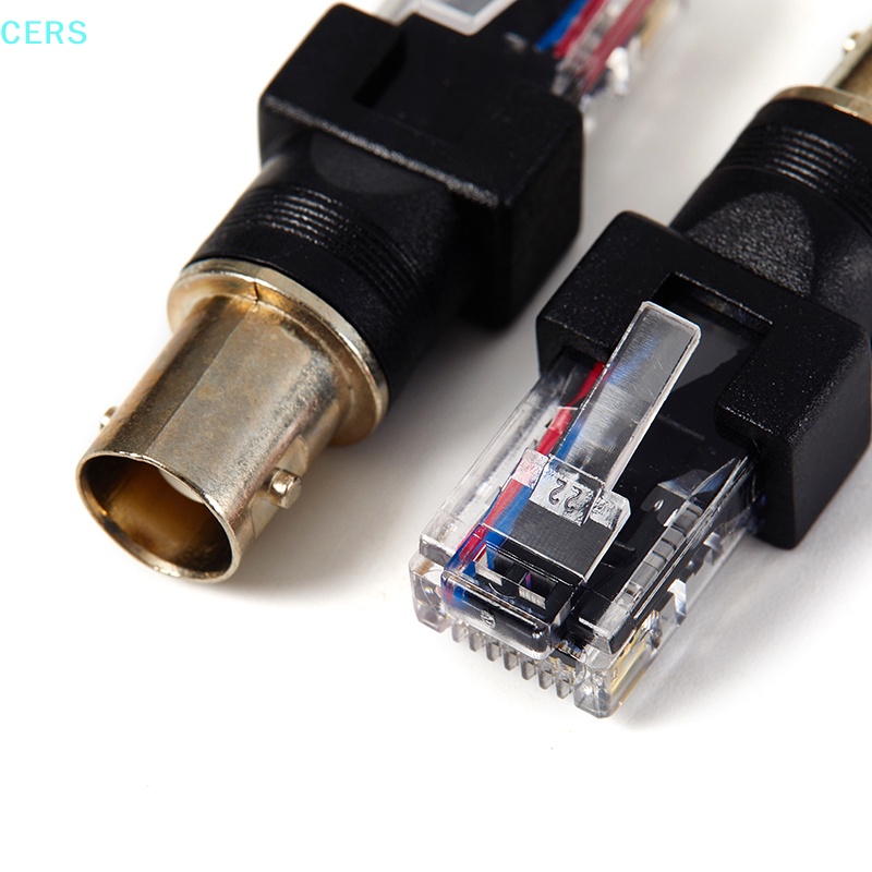 1 Đầu Nối BNC Cái Sang RJ45 Đực Màu Đen