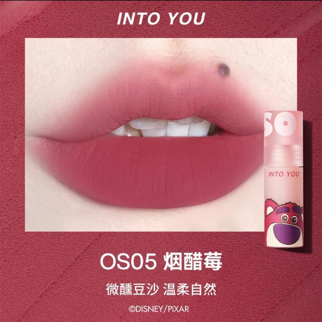 Son Môi Chất Lì Mềm Mượt Như Nhung Thiết Kế Vỏ Hình Gấu Dâu Tây Xinh Xắn