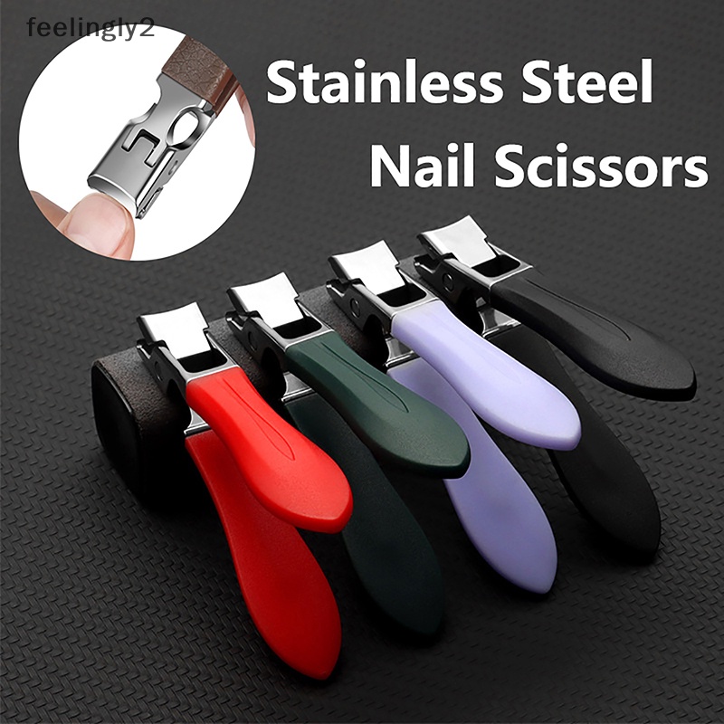 Kềm Cắt Móng Bằng Thép Không Gỉ Cứng Cỡ Lớn Chống Văng Tiện Dụng Cho Salon Làm Móng
