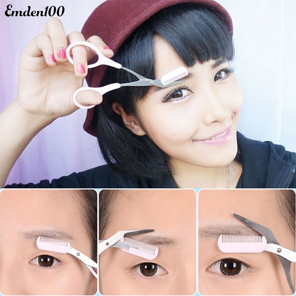 Kéo Tỉa Lông Mày Emden Bằng Nhựa Tiện Lợi