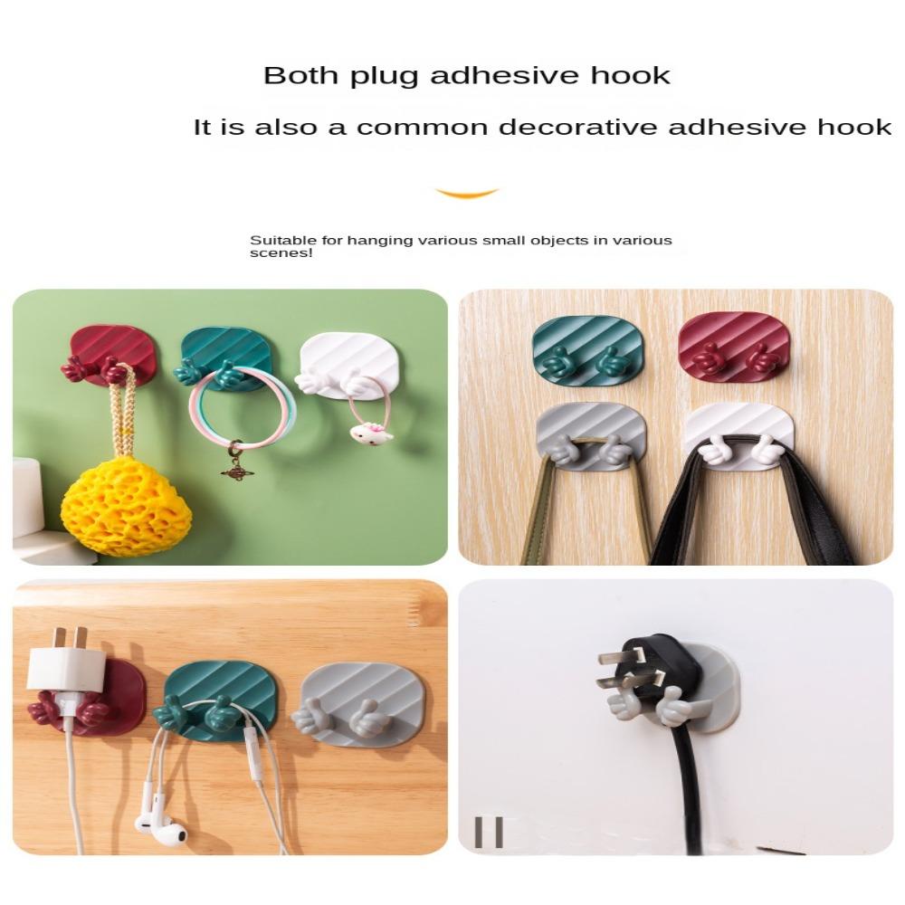 Móc Treo Phích Cắm Dán Tường Bằng ABS Đa Năng Tiện Dụng