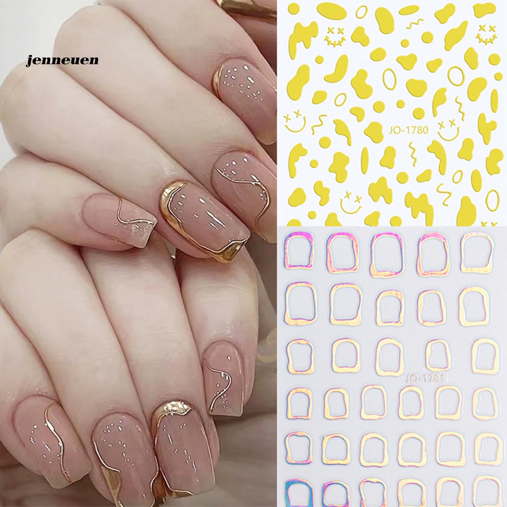 Miếng Dán Trang Trí Móng Tay Nghệ Thuật 3 Màu