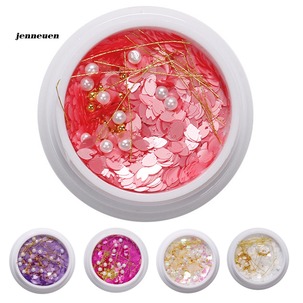 1 Hộp Hạt Kim Sa Trang Trí Móng Tay DIY