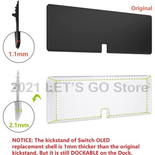 Switch OLED DIY Thay thế Console Back Plate Joycon Controller Controller Nhà ở cho Trò chơi Nintendo Switch OLED