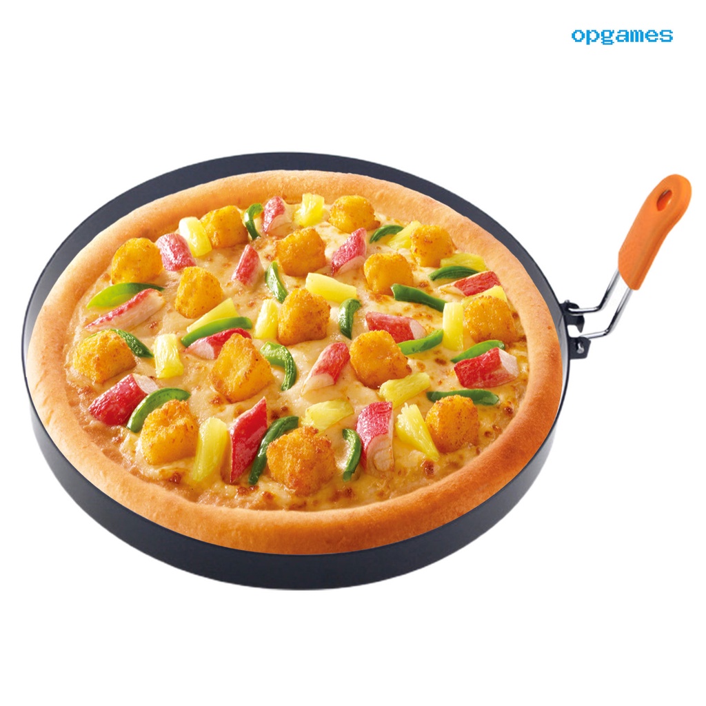 Khuôn Làm Bánh Kếp Bằng Thép Không Gỉ Có Tay Cầm Silicone Cách Nhiệt Tiện Dụng