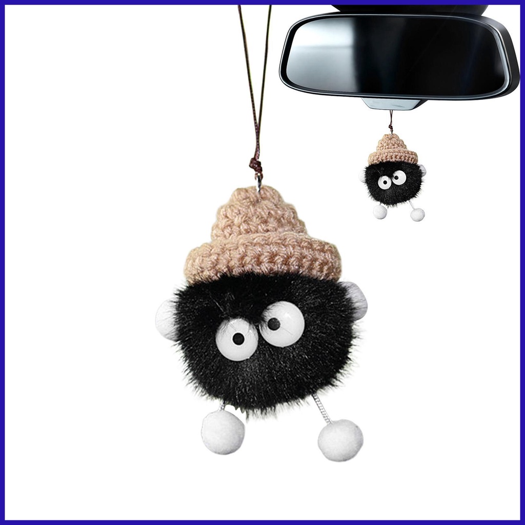 Búp Bê Hoạt Hình Nhồi Bông Mềm Mại Trang Trí Gương Chiếu Hậu Xe Hơi