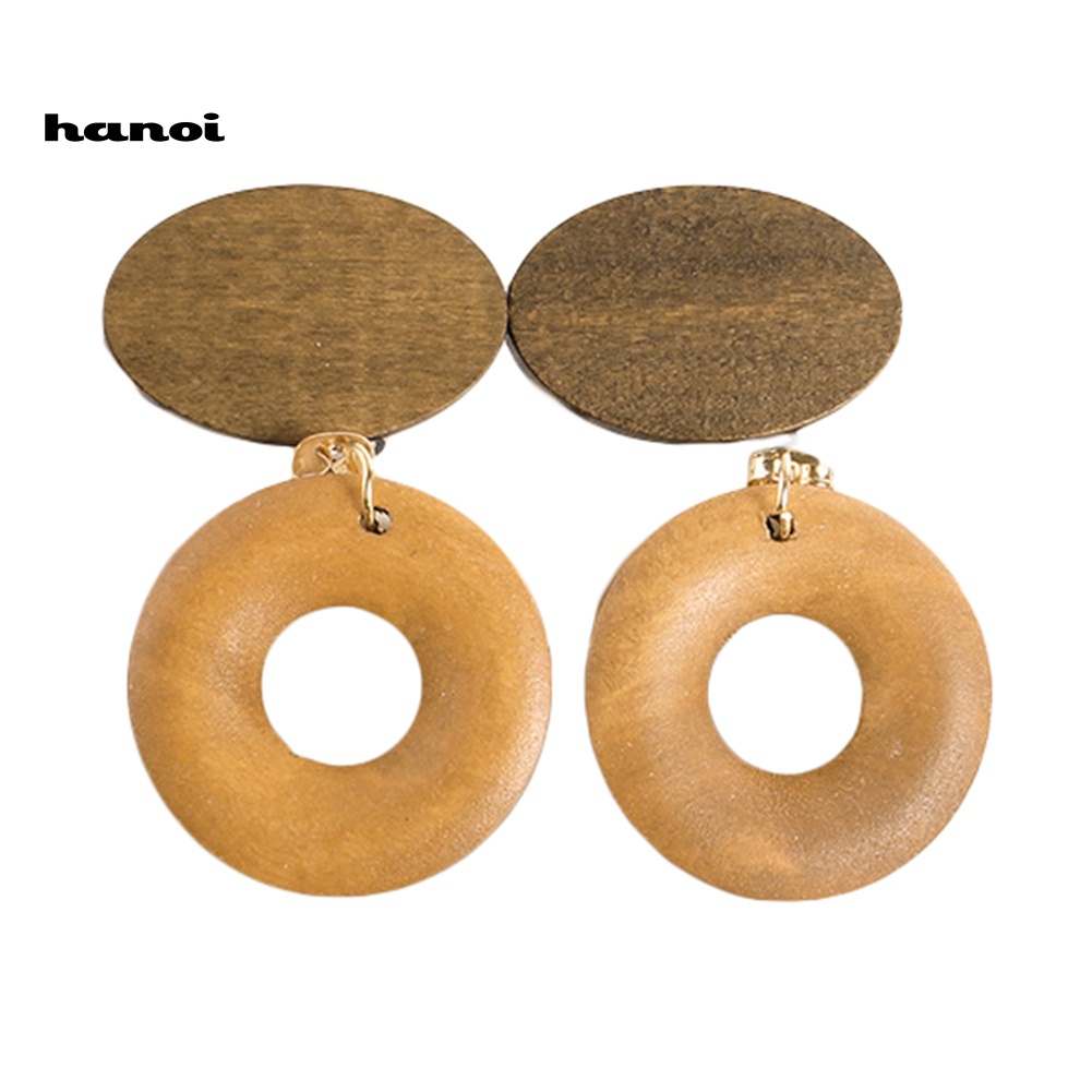 Khuyên Tai Nữ Bằng Gỗ Thời Trang Cổ Điển