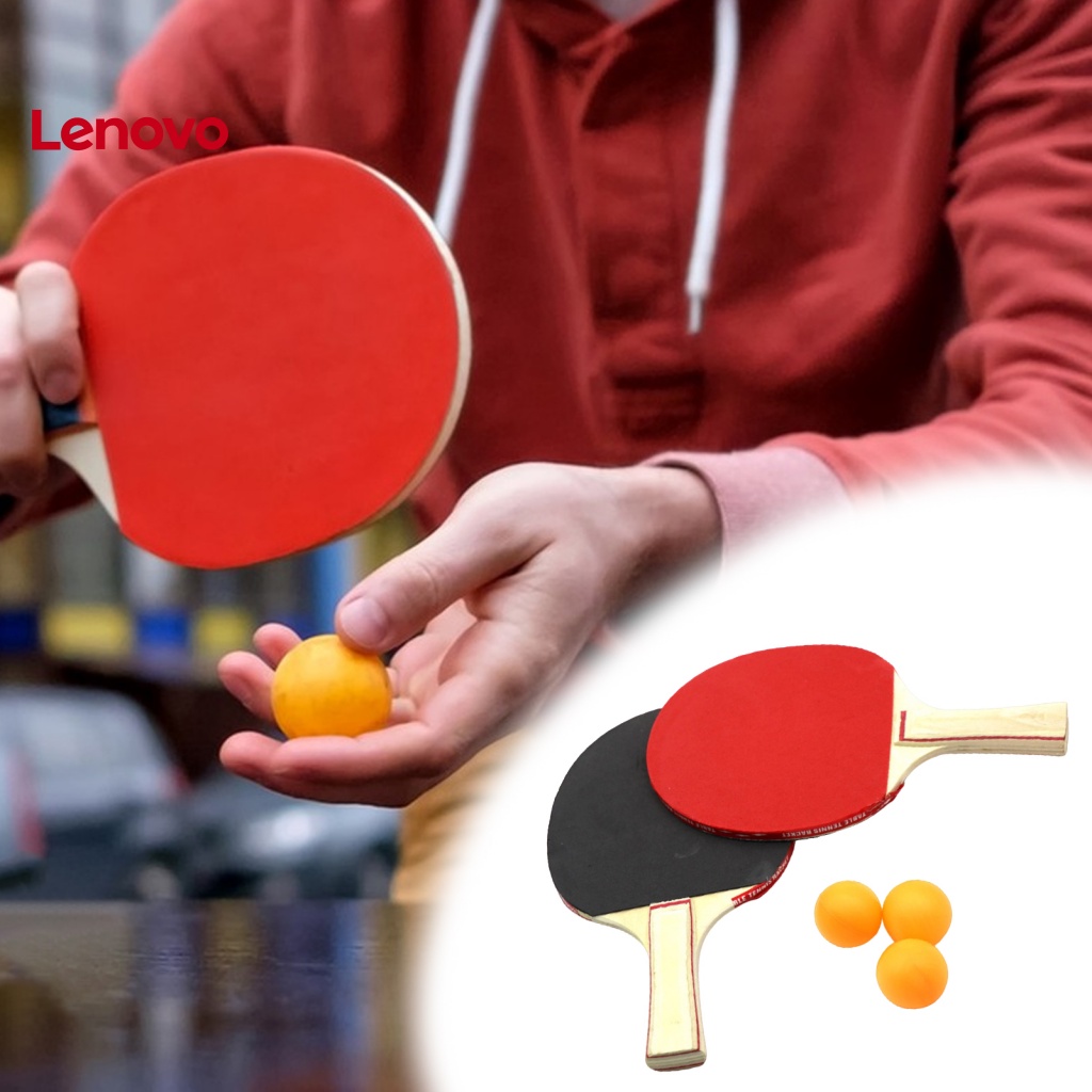 1 Bộ Vợt Bóng Bàn Tay Cầm Mịn Có Thể Mang Theo Thoải Mái Cho Trẻ Em