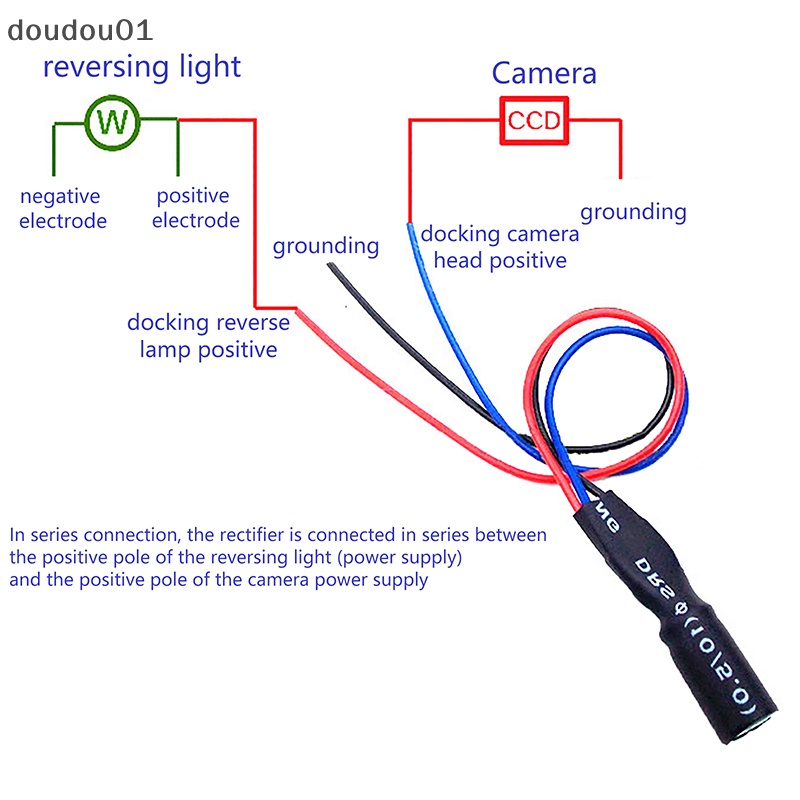 Rơ Le Bộ Lọc Nguồn 12V DC Cho Camera Chiếu Hậu Xe Hơi doudou01