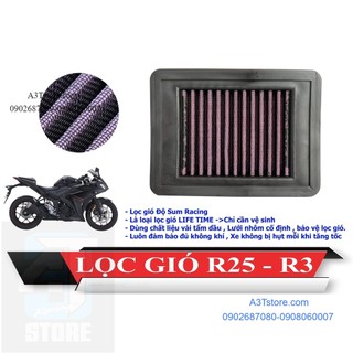 LỌC GIÓ TĂNG TỐC YAMAHA R15-V3 / R25 / R3 / fz150i [sum racing]