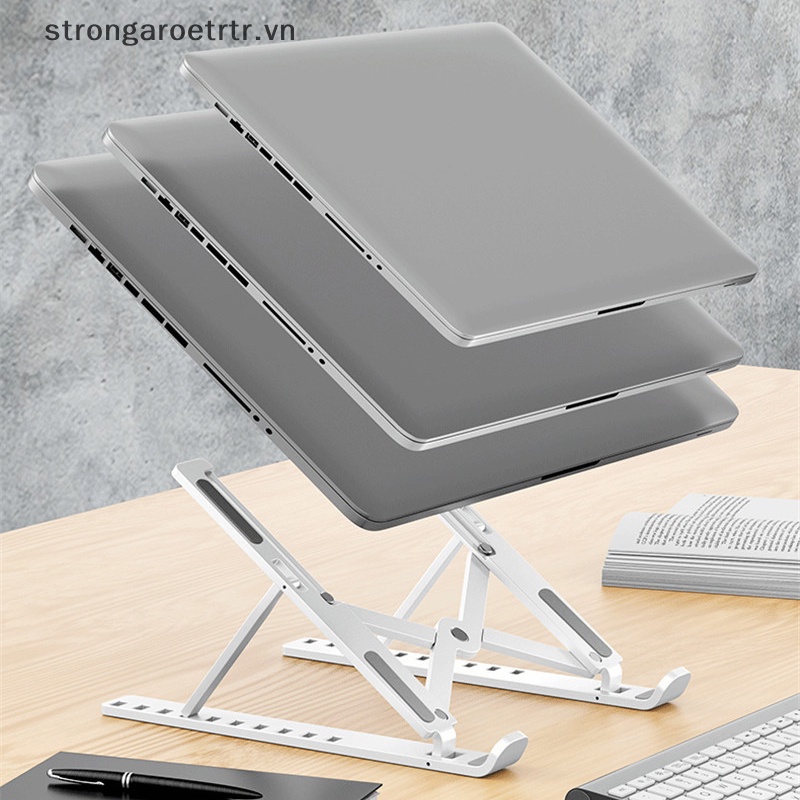 Giá Đỡ Laptop MacBook Pro Notebook Bằng Hợp Kim Nhôm Có Thể Gấp Gọn Tiện Dụng