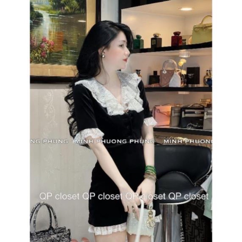 Set áo váy tiểu thư siêu hot ;