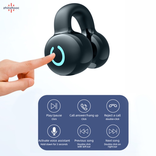 Vip Tai Nghe Kẹp Vành Tai Không Dây Âm Thanh Nổi Phong Cách Thể Thao Cho Doanh Nhân