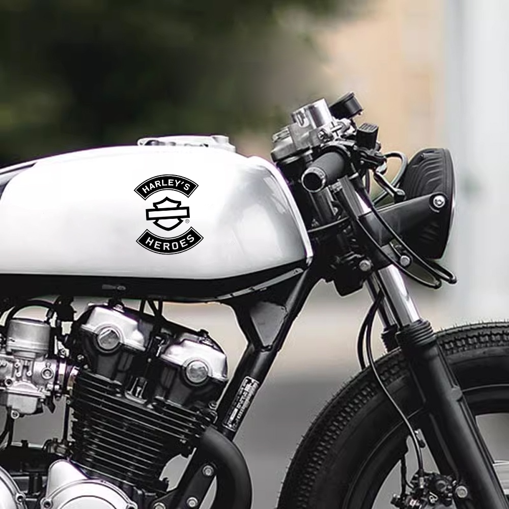 Nhãn Dán Trang Trí Nắp Bình Xăng Xe Mô Tô Harley Davidson In Logo Kiểu Retro
