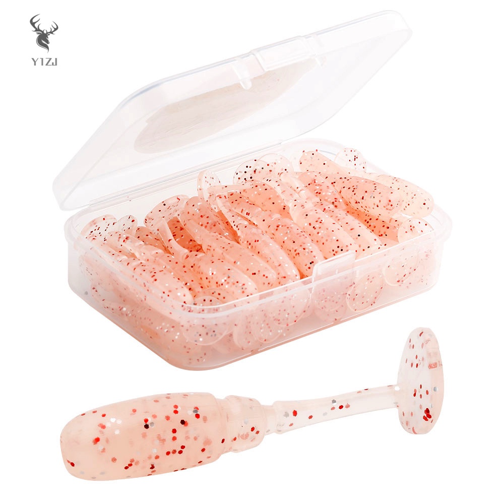 Mồi Câu Cá Giả Hình Chữ t Mềm Mại 3.5cm y1zj