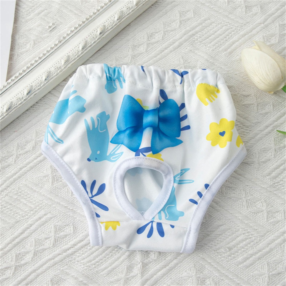 Quần Tã Co Giãn Thoáng Khí In Họa Tiết Hoa Dễ Thương Tiện Dụng Cho Cún Cưng