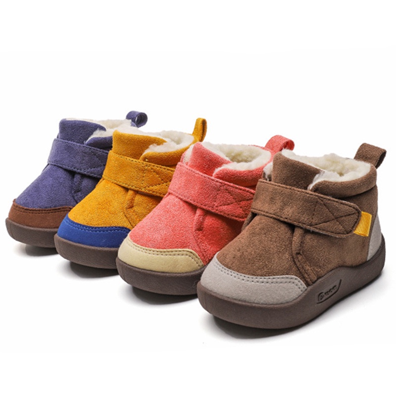 Toddler baby boots mùa đông bé trai cô gái ấm áp baby snow boots sang trọng đáy mềm giày cho trẻ sơ sinh trẻ sơ sinh giày thể thao ngoài trời giày trẻ em