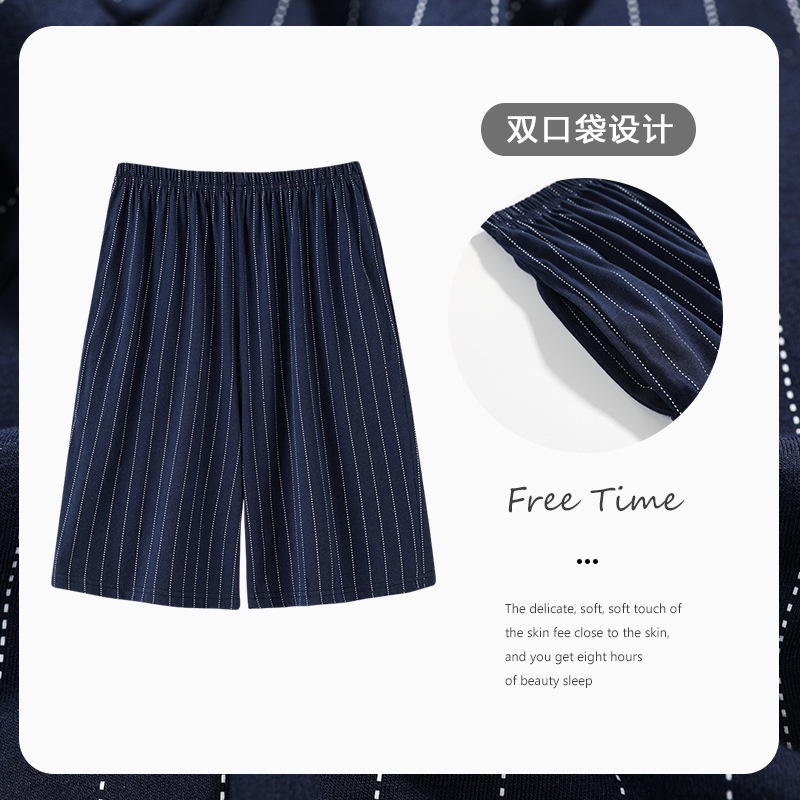 Quần Short cotton Dáng Rộng Thời Trang Mùa Hè plus size 220 Cho Nam