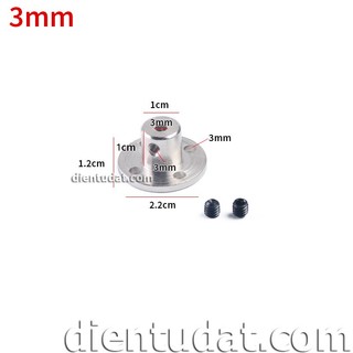 Khớp nối mặt bích cố định 3mm
