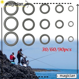 Set 30/60/90 Vòng Tròn Phụ Kiện Câu Cá 2mm 3.2mm 3.7mm 4.4mm 5.3mm