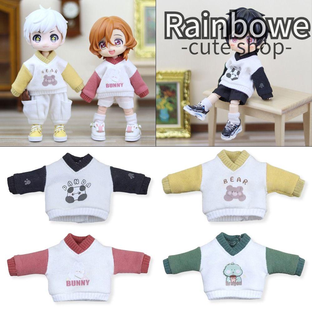 Áo Hoodie Màu Sắc Cầu Vồng Cho Búp Bê OB11