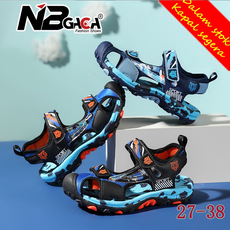 Sandal Đi Biển Thiết Kế Mới Năng Động Thời Trang Mùa Hè Dành Cho Bé Trai Từ 27-38