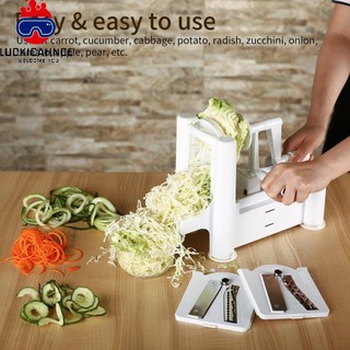 5-Blade Slicer Vegetable Spiral Cutter Fruit Chopper Spiralizer Kitchen Tools  lucki