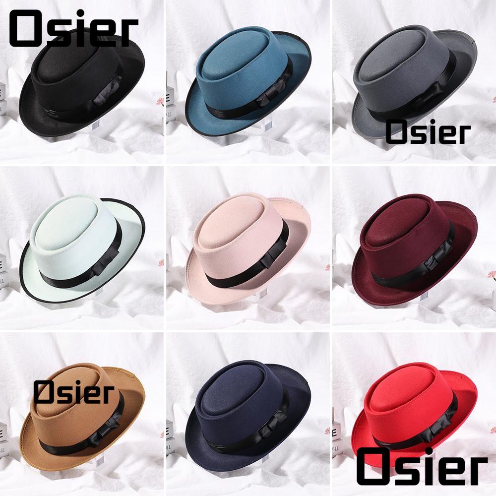 Nón Fedora Vải Len Vành Rộng Nhiều Màu Sắc Kiểu Vintage Thời Trang Mùa Thu Cho Nam Và Nữ