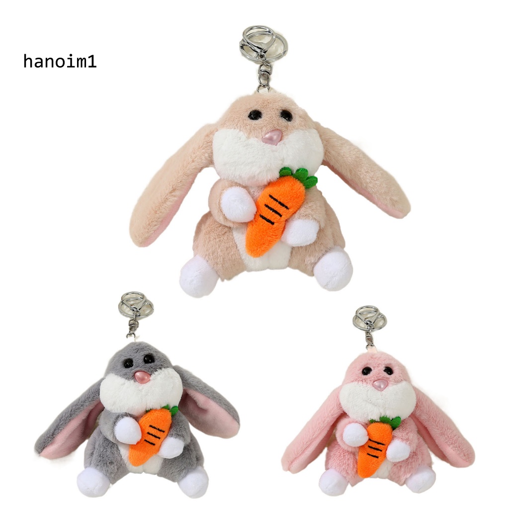 Móc Khóa Hình Thỏ Con Bằng Cotton PP Dễ Thương Cho Bé