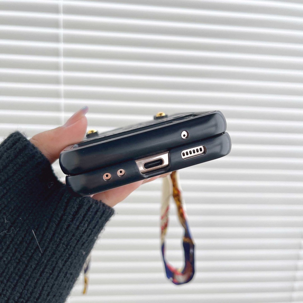 Ốp Điện Thoại Nắp Gập Họa Tiết Hoạt Hình Dễ Thương Sang Trọng Cho Samsung Galaxy Z Flip 4 Z Flip 3 Samsung Z Flip4 Z Flip3