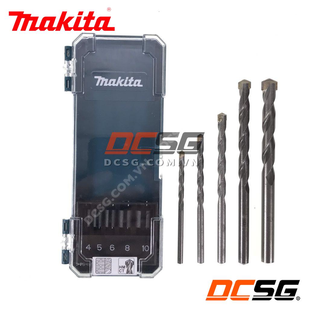 Bộ mũi khoan tường chân tròn 05 cái Makita D-72877 | DCSG