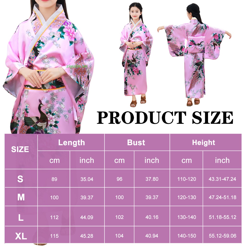 Đầm kimono Nhật Bản Hóa Trang Công Chúa ziyulin Cho Bé Gái