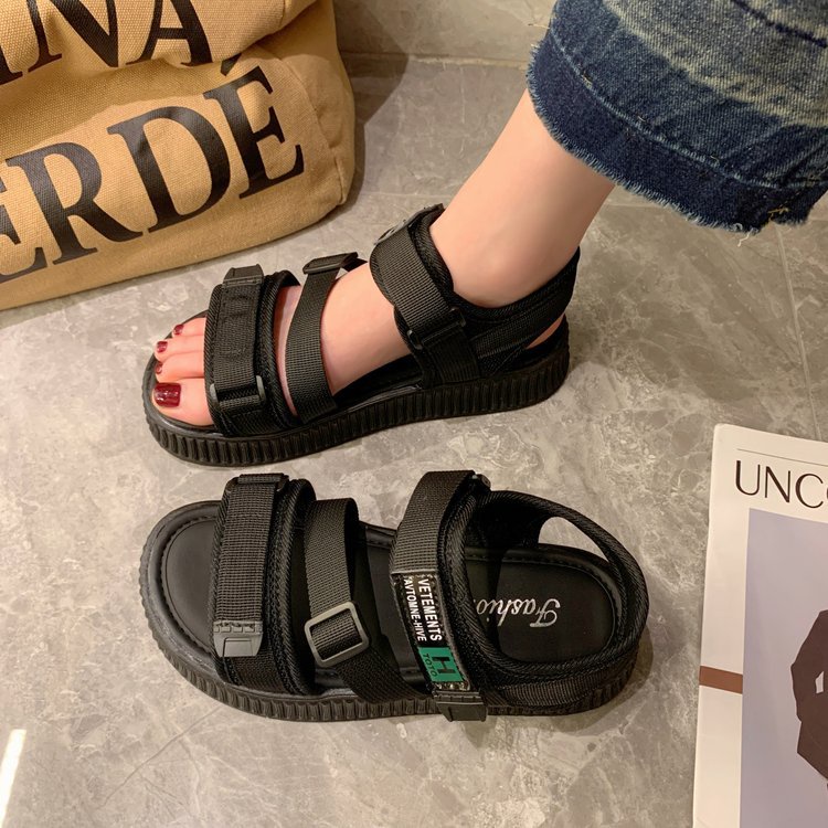 Giày Sandal Quai Dán Đế Dày Hở Ngón Quai Dán Thời Trang Mùa Hè Hàng Mới 2023 Dành Cho Bạn Nữ Sinh