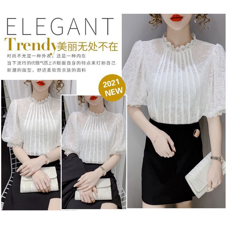 Áo Sơ Mi Chiffon Tay Lửng Thời Trang Mùa Hè Kiểu Mới Cho Nữ