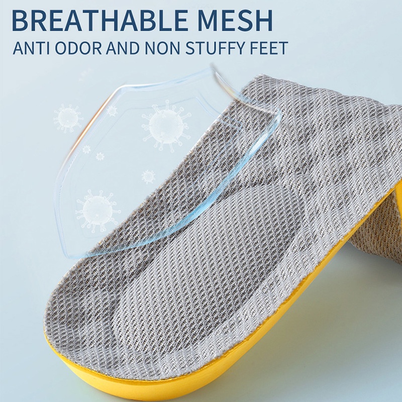 Miếng Lót Giày Thể Thao Bằng Cao Su Non Mềm Mại Thoáng Khí Thoải Mái Size 35-45 Cho Nam