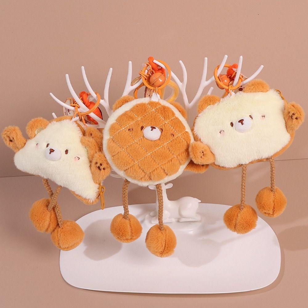 Mmluck Móc Khóa Gấu Bông Trang Điểm / Bánh Hamburger / Tiền Xu Hoạt Hình Đáng Yêu