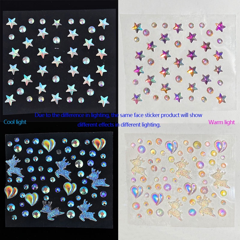 Miếng Dán Trang Trí Móng Tay / Trán Hình Bướm Đính Đá Xinh Xắn