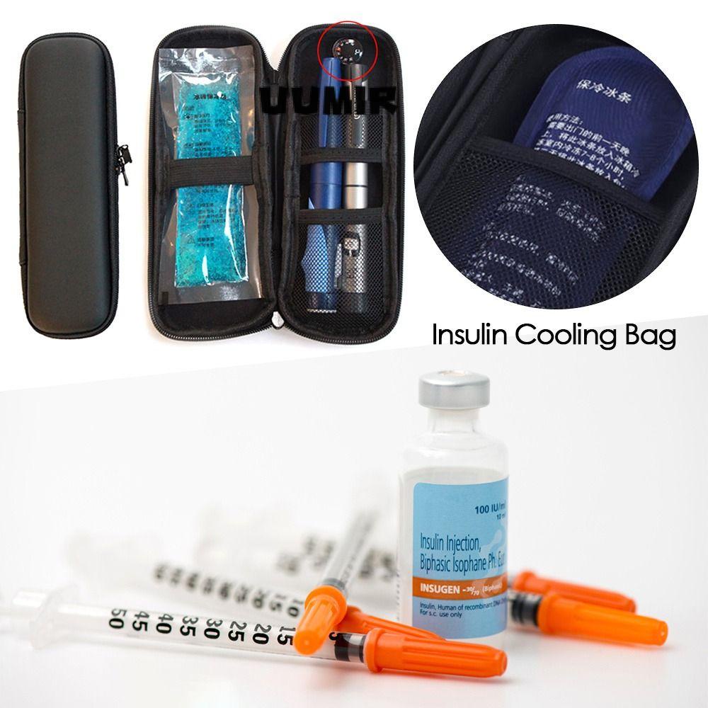 UUMIR Túi Giữ Nhiệt Làm Mát Insulin Diabetic Có Màn Hình Hiển Thị Nhiệt Độ Cho Diabetes