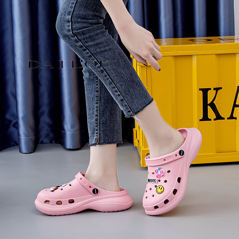 DAILOU dép Cross dép sandal nữ giày đi biển đáng yêu thoải mái 30Z23072905