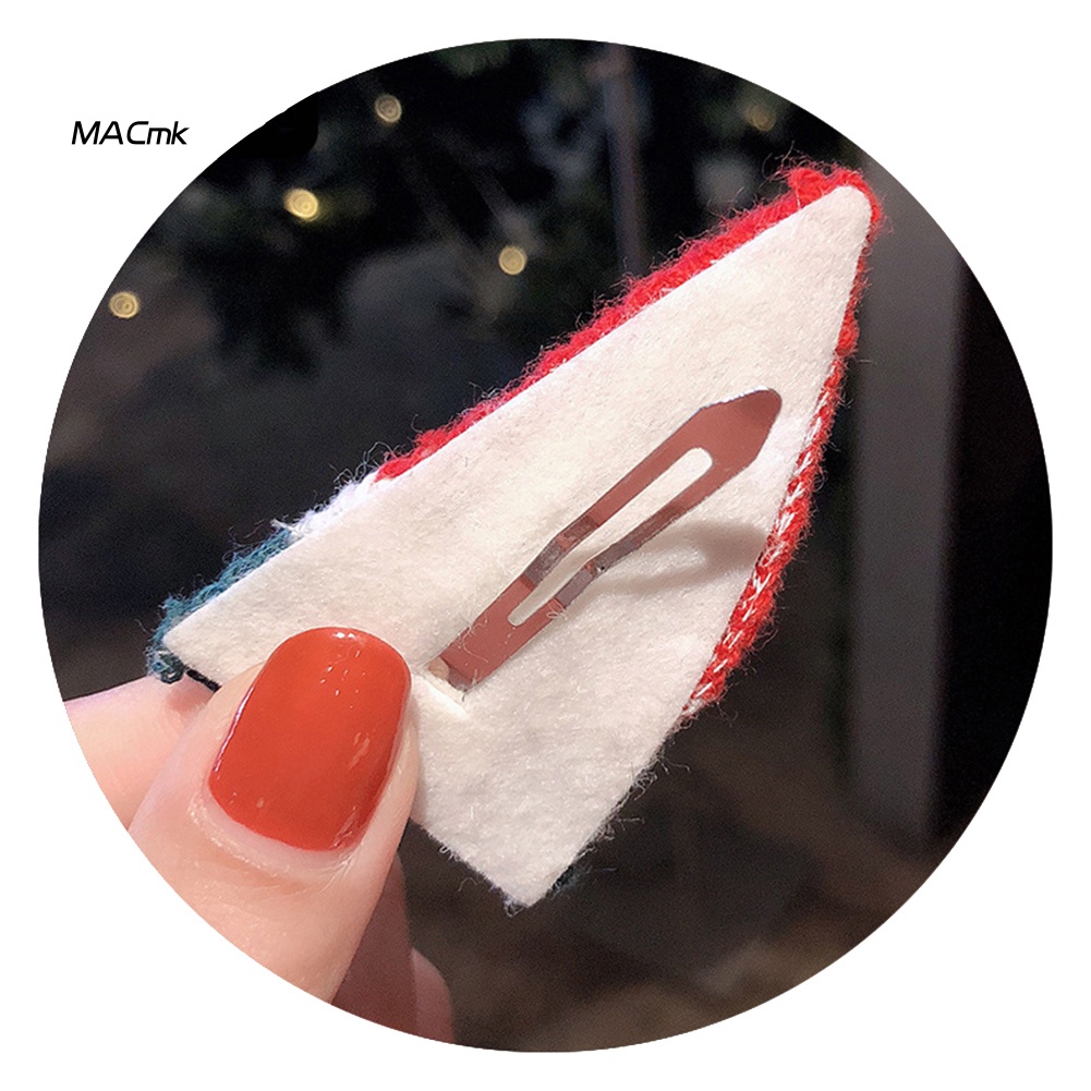Kẹp Tóc Mái Bằng Len Móc Hình Trái Cây Mùa Đông Dâu Dưa Hấu