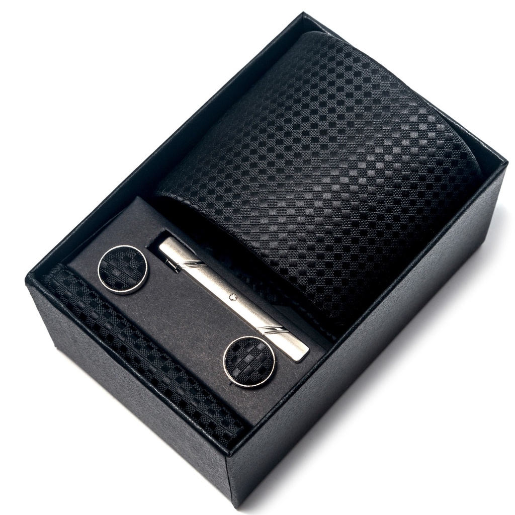 Bộ Cà Vạt 1200 Kim Màu Sắc Trơn Dành Cho Nam