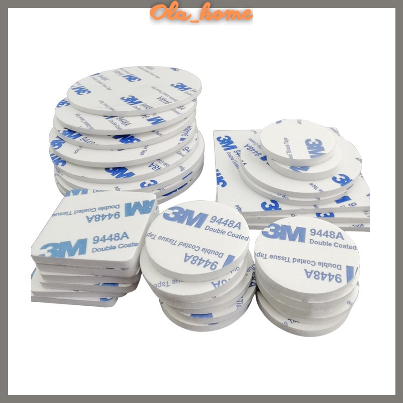 Miếng dán 3M với 2 mặt siêu dính, gắn giá đỡ điện thoại trên ô tô, camera hành trình