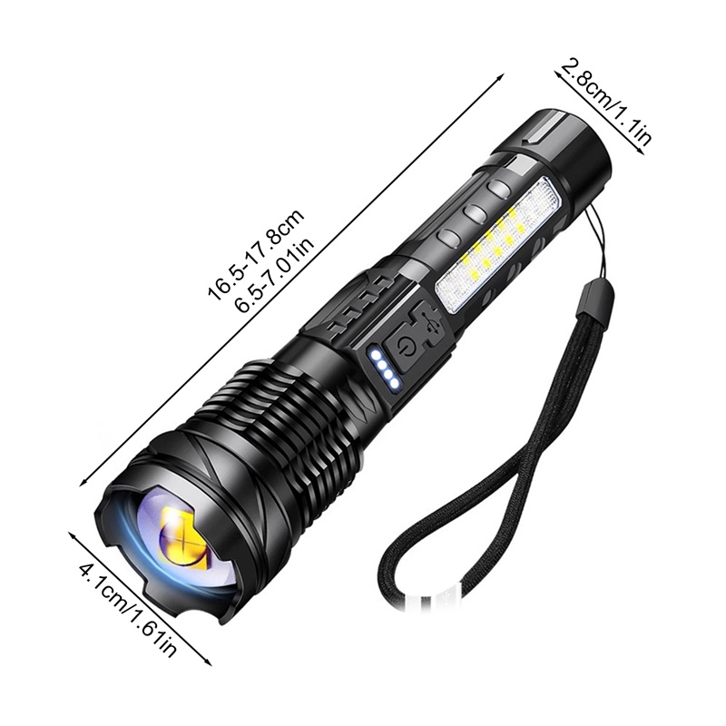 Đèn Pin Chiếu Tia laser 30w Ánh Sáng Trắng Sạc usb