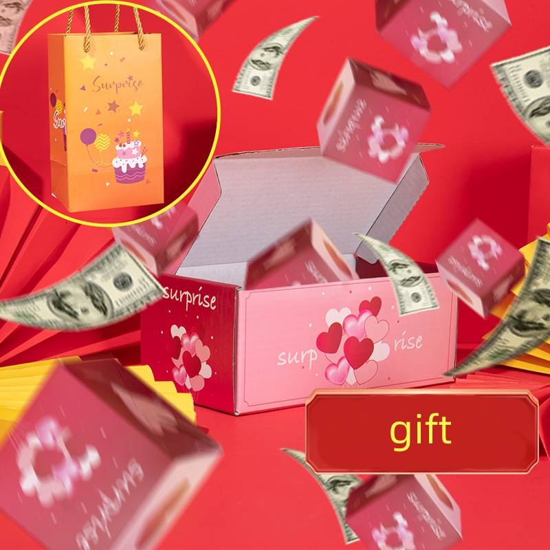 Sy2 ngày lễ tình nhân hộp nhảy bất ngờ sinh nhật hộp bất ngờ sáng tạo phong bì màu đỏ trả lại hộp quà lãng mạn ys2