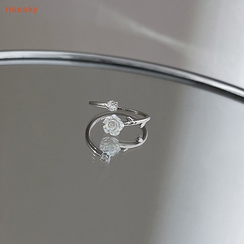 Nhẫn Hở Hình Hoa Hồng Phong Cách Hàn Quốc Thời Trang Cho Nữ